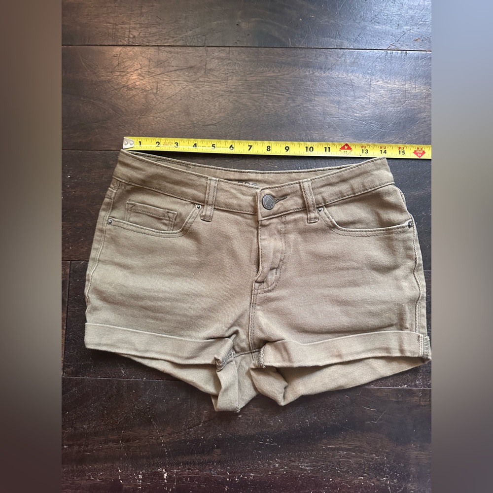 Army Green BDG Denim “Midrise Alexa Shorts”